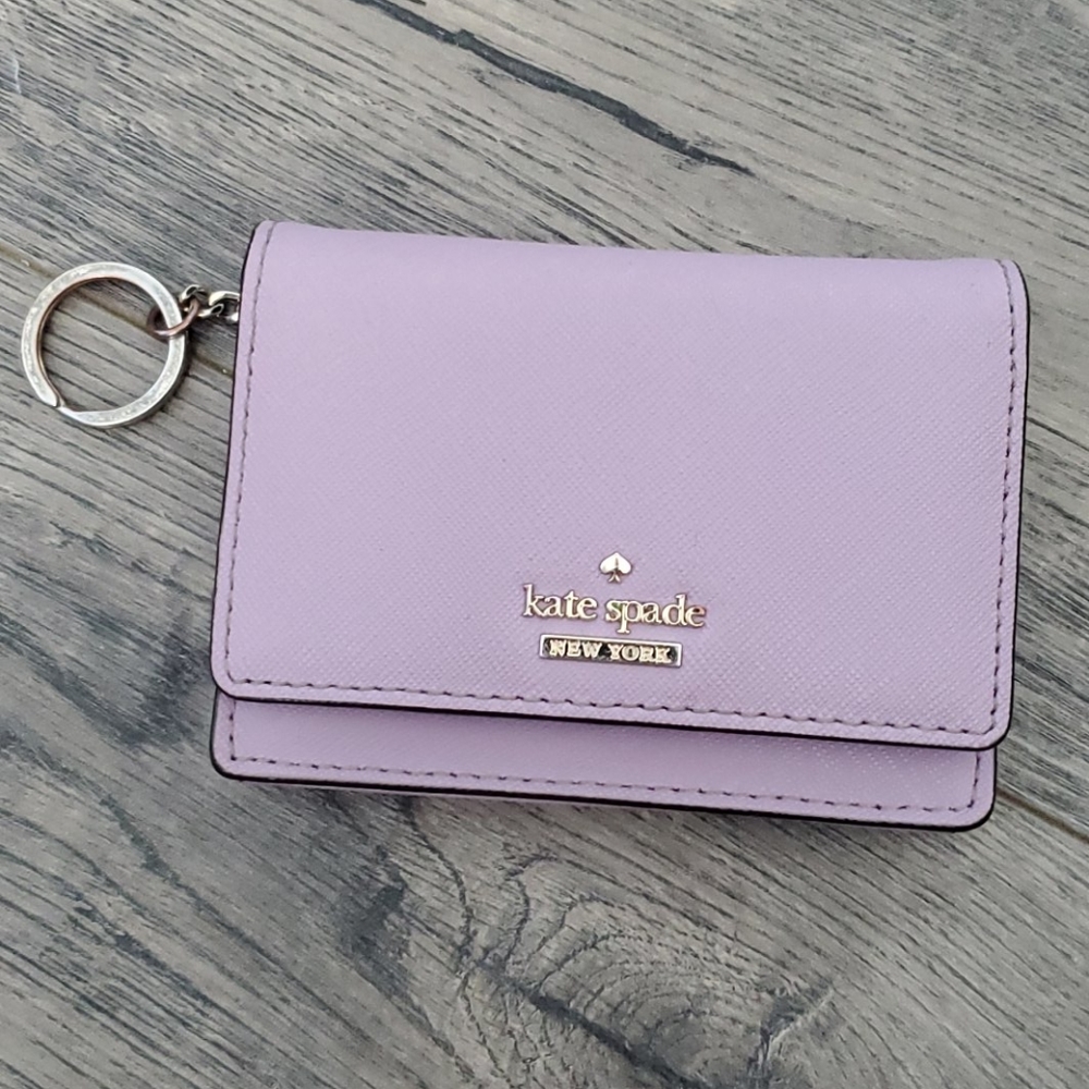 Kate Spade Mini Keyring Wallet in Lilac